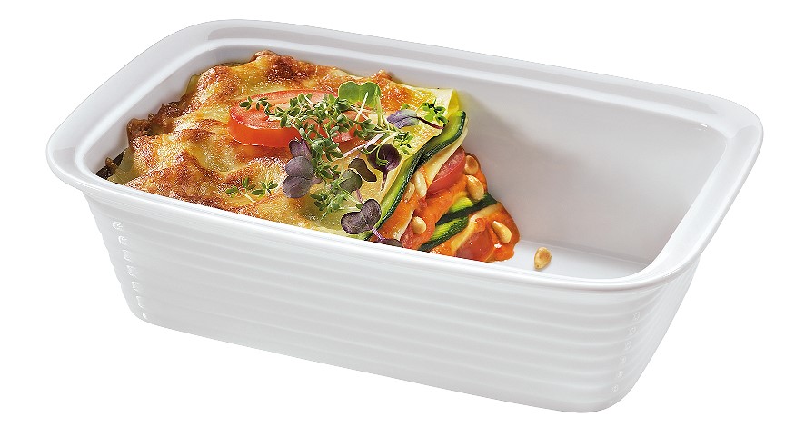 0750218233 BURGUND Obdélníková forma na lasagne objem 2,5 l tvrzený porcelán Kuchenprofi (1)